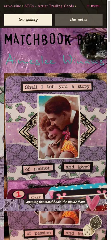 Reviving my mum's 25-year-old art website on mobile