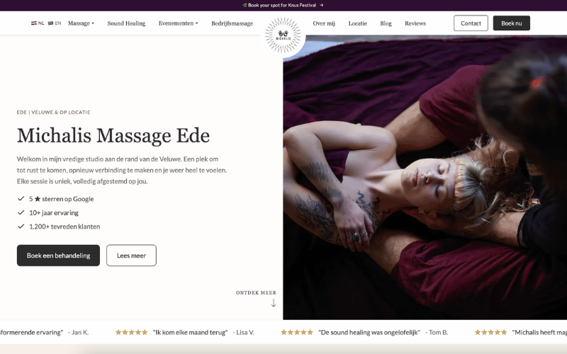 Michalis Massage & Soundhealing desktop screenshot