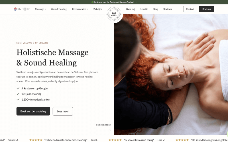 Michalis Massage & Soundhealing desktop screenshot